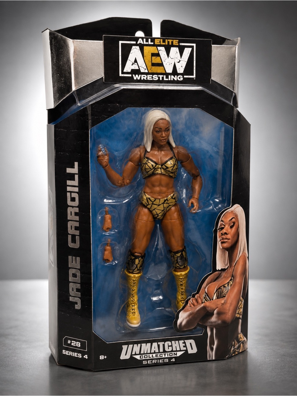 WWE Jade Cargill Action Figure - Gold, Black, Blonde